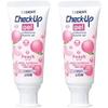 Dent Check-Up Gel, Peach, 60g, 2 Bottles, Includes Original Pocket Tissues