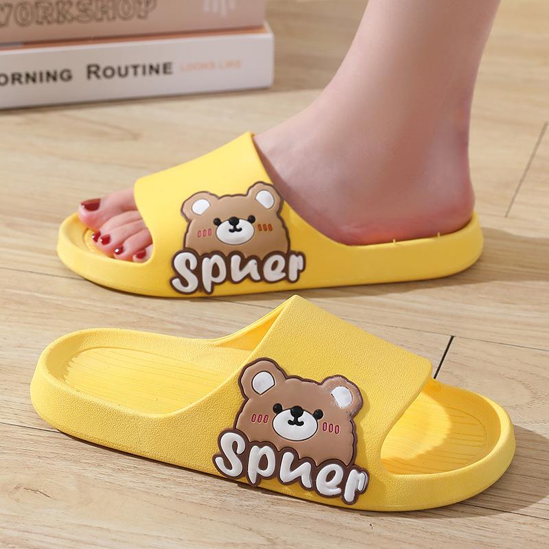 New raw slippers bear cool slippers couple home four seasons slippers