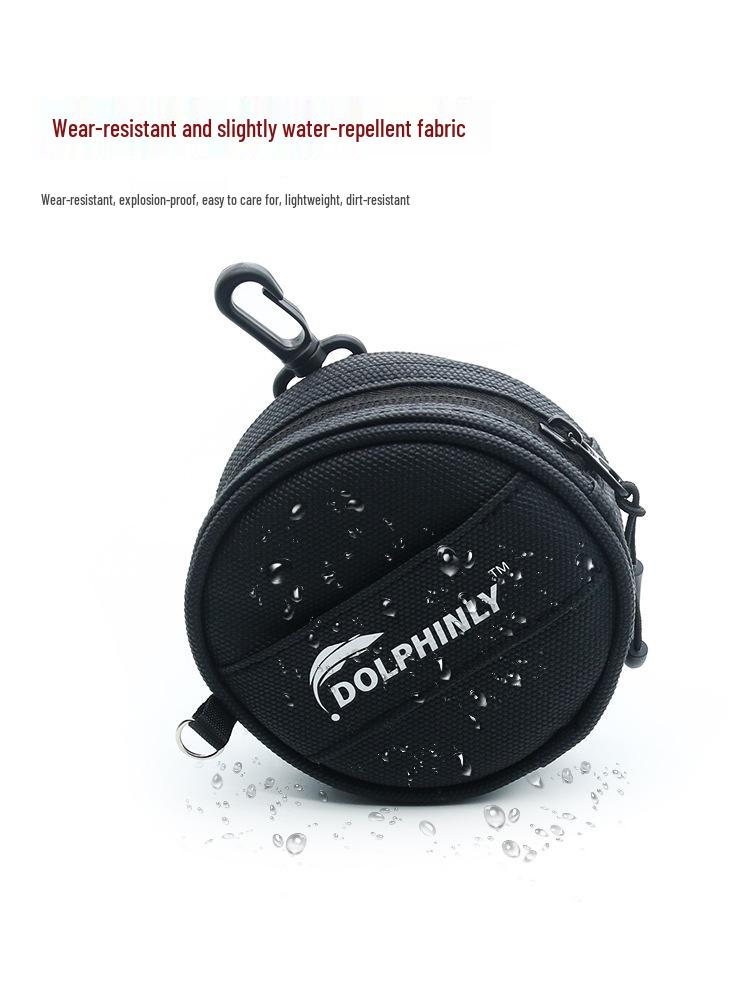 Multifunktionale Köder-Vorfach-Tasche mit Aufbewahrung für PE- und Carbon-Schnur, Schere und Lanyard