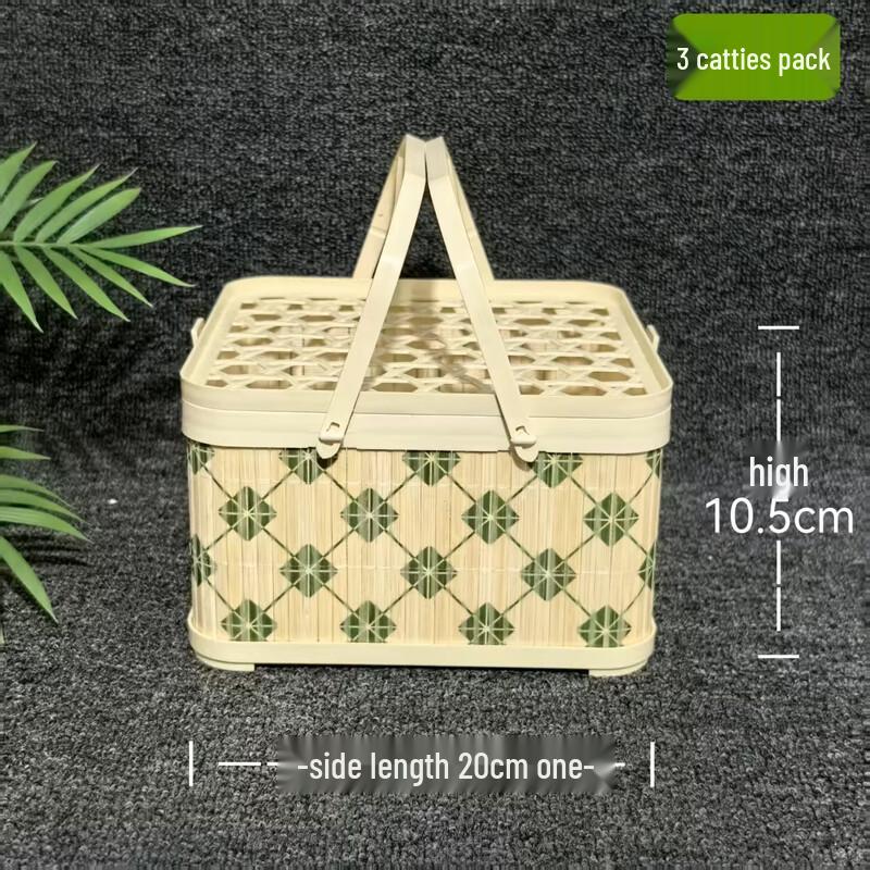 Jingyuheng Portable Plastic Imitation Bamboo Fruit Gift Basket