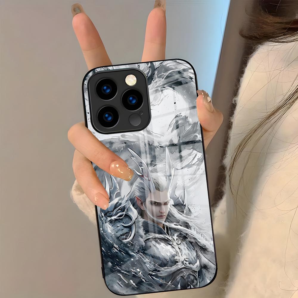 Cartoon Movie Nezha Phone Case For IPhone 17 Pro Max 16 15 14 Pro Max 13 11 Plus Glass Cover