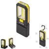 19041120 Magnetic Led Flashlight 3 Watt. 210 Lumens / 20 Lumens Foldable with Hook
