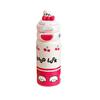 Cute Cartoon Kids Insulated Water Bottle With Double Drinking Straws For School And Travel