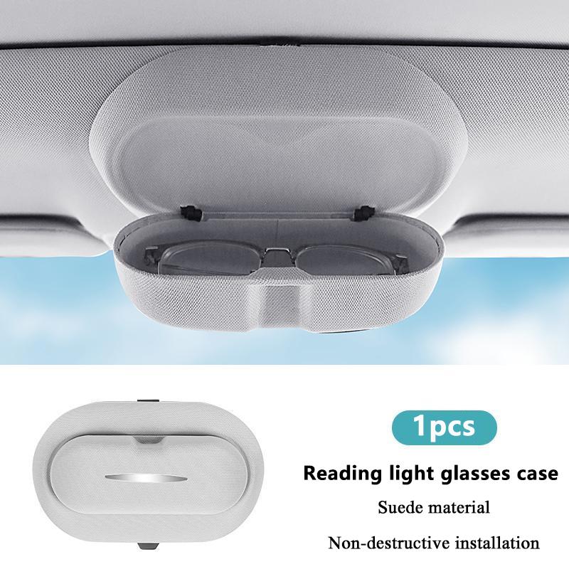 Держатель для очков Футляр Чехол Салон автомобиля Люк ABS Футляр для очков Клипса для солнцезащитных очков Органайзер в автомобиль Для Leapmotor C10 -IN белый