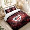 Bettwäsche-Set 1 Bettbezug 2 Kissenbezüge Athletic Bilbao Fußball-Print Schlafzimmer Heimdekoration