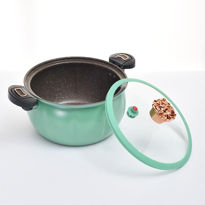 Pentola a pressione micro a forma di zucca per cucina domestica, pentola multiuso antiaderente da 8 litri