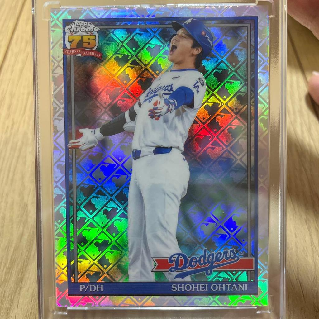 Used Topps Chrome Shohei Ohtani Card