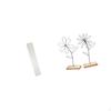 Living Room Paper Floor Lamp Shade with Minimalist Iron Flower Sculpture Metal Wire