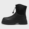 Men's Winter Fashion Waterproof Non-Slip High-Top Leather Boots with Thick Soles and Height Increase
