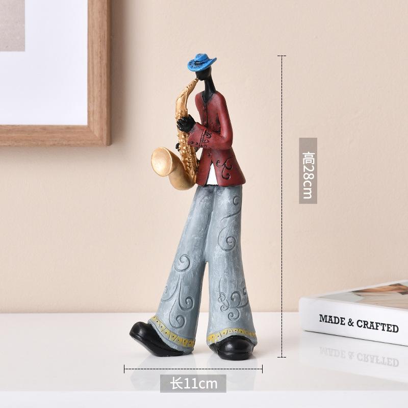 

Творческий американский оркестр украшение музыкальный инструмент модель гостиная веранда кабинет скандинавские искусства и ремесла статуя скульптура дом