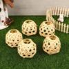 Bamboo Cage Woven Bamboo Lamp Shade Globe Small Bulb Lampshades Removable Hanging Chandelier Cover Ceiling Pendant Cage