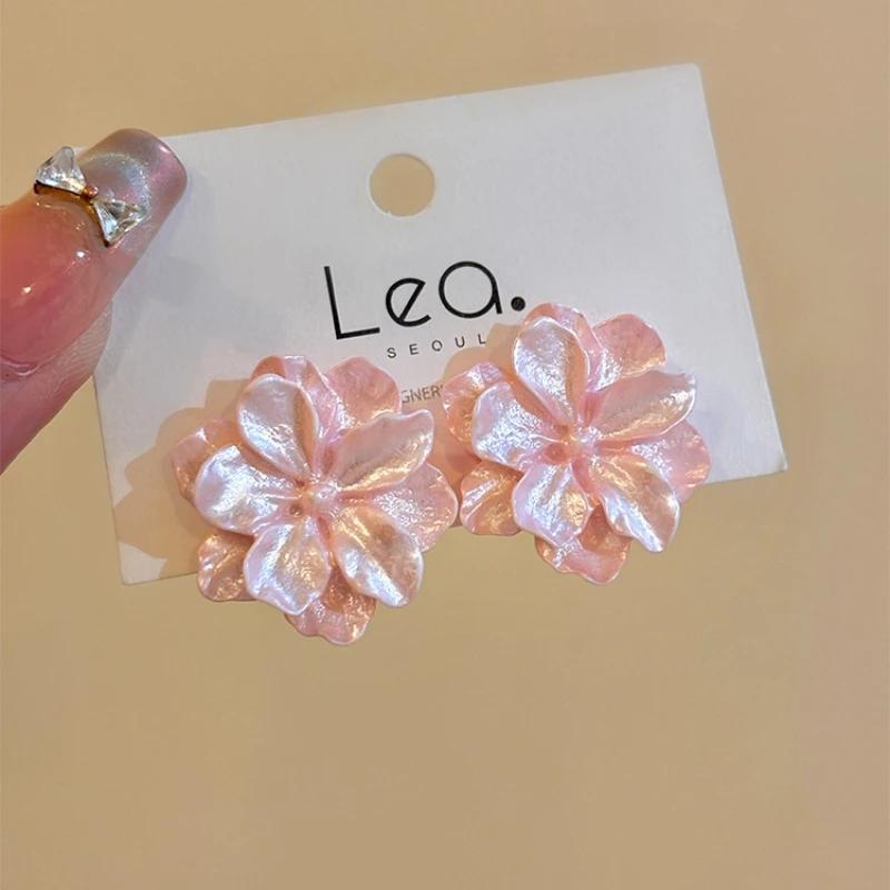 

Большая белая камелия цветок серьга женщины простые преувеличенные смола ушные украшения свадьба лучший друг рождественский подарок