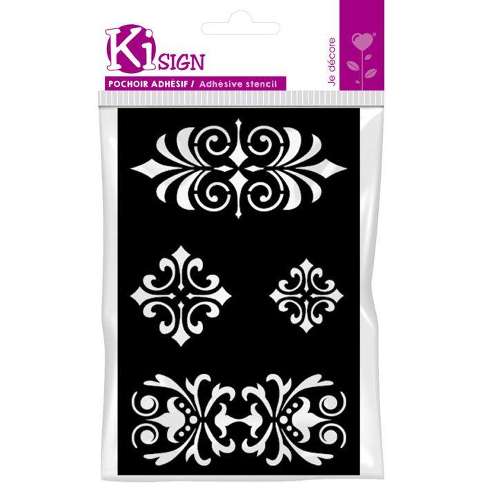 Adhesive Stencil Baroque Braid 12x18 Cm