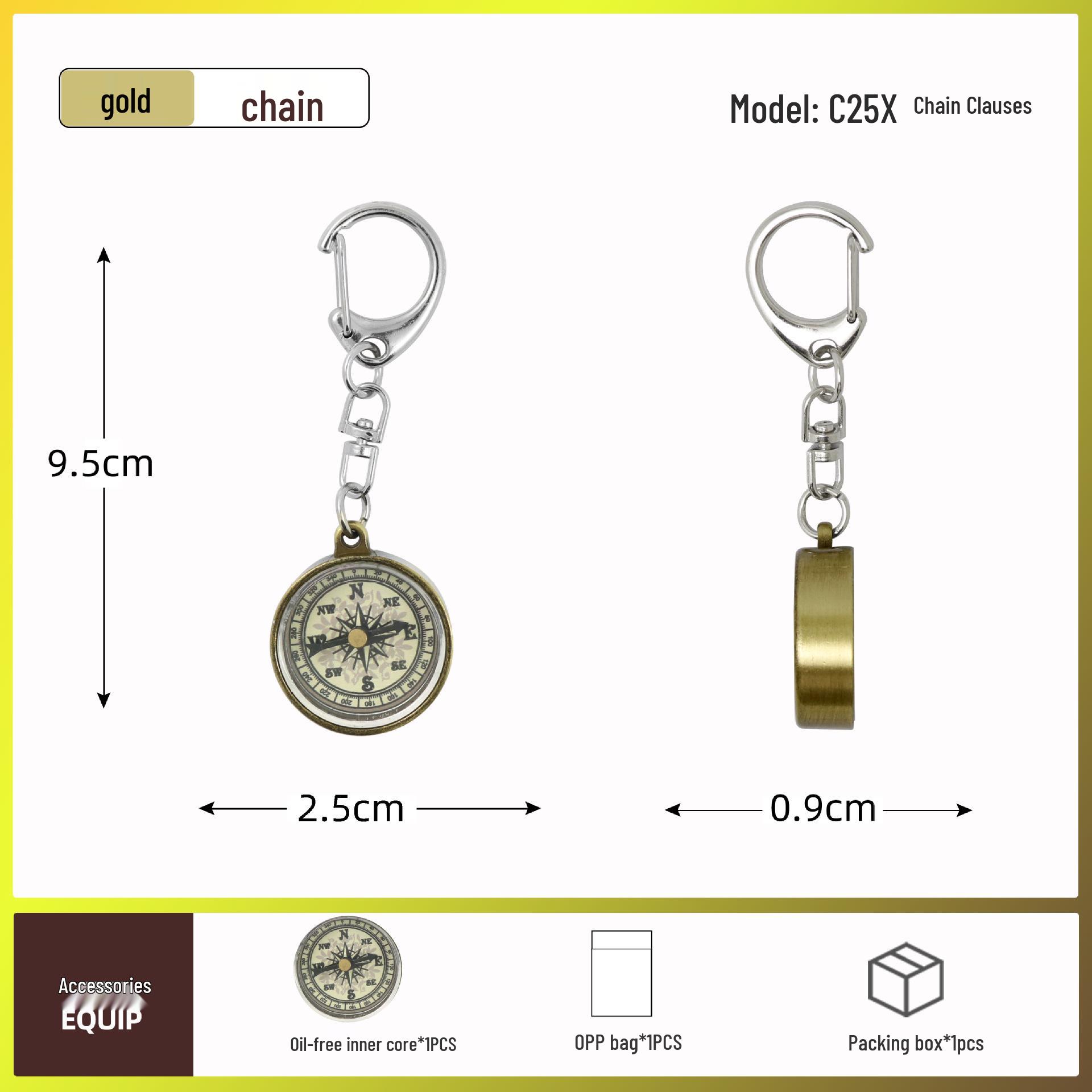 

G50 Металлический Светящийся Водонепроницаемый Походный Флип-Компас