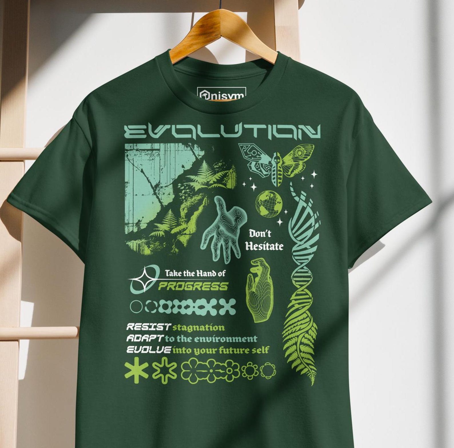 Evolution - Brutalist Graphic Design [Front Print Only] XL