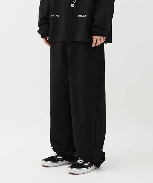 Mimdeowodeulobeu New Rubber Cotton Pants_Black