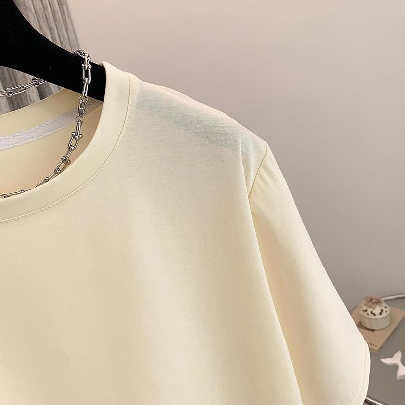 Summer Lace Splicing Plus Size Slimming Short-Sleeve T-Shirt