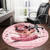 1PC ballet dancer Non-Slip Floor Round carpet, Office, family, bedroom, Large Area Rug Indoor Rugs,  Durable PolyesterH0331