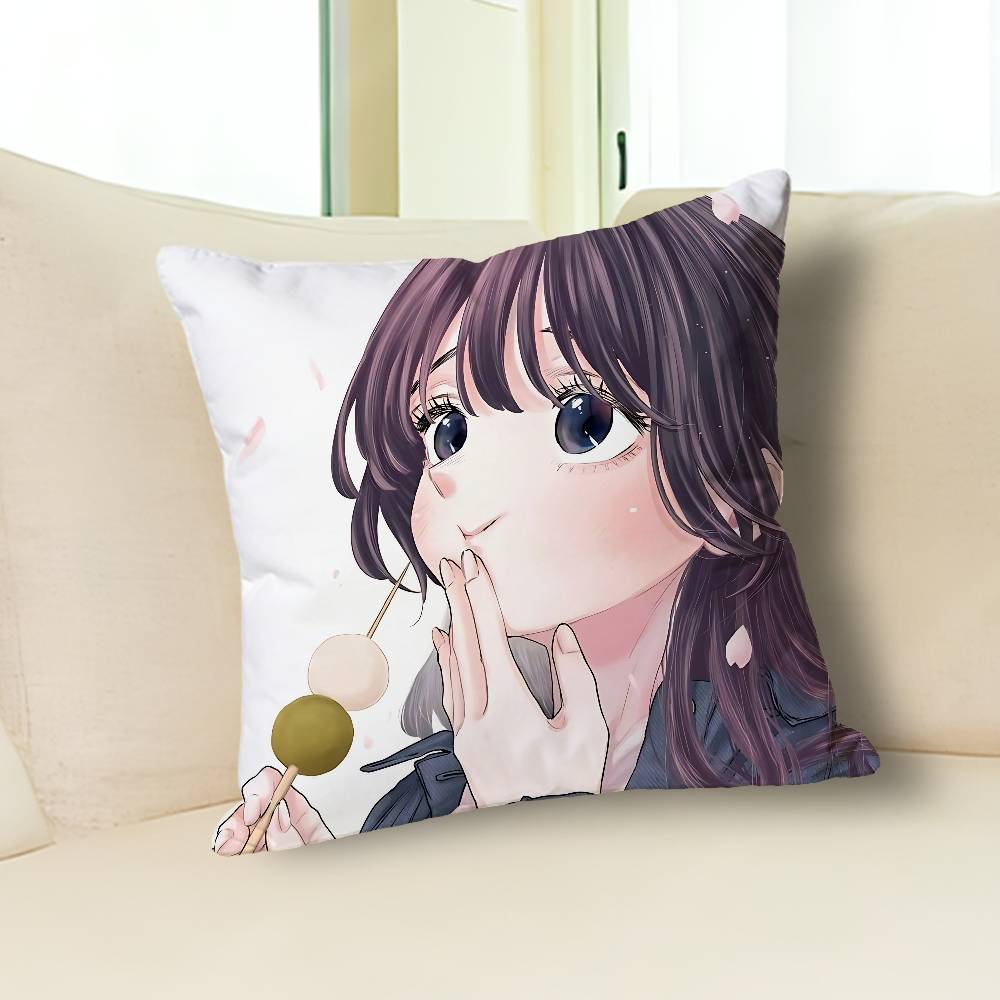 K-Kaoru Hana wa Rin to Saku Anime Celebrity Merchandise All-Match Printed Pillow Case Sofa Car Office Room Decoration Protector