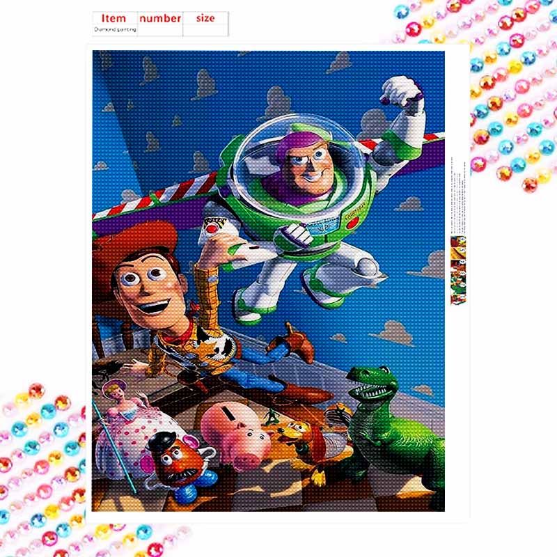 Disney Diamond Painting 5D Handmade DIY Toy Story Diamond Stickers Home Room Decorations Gifts for Friends