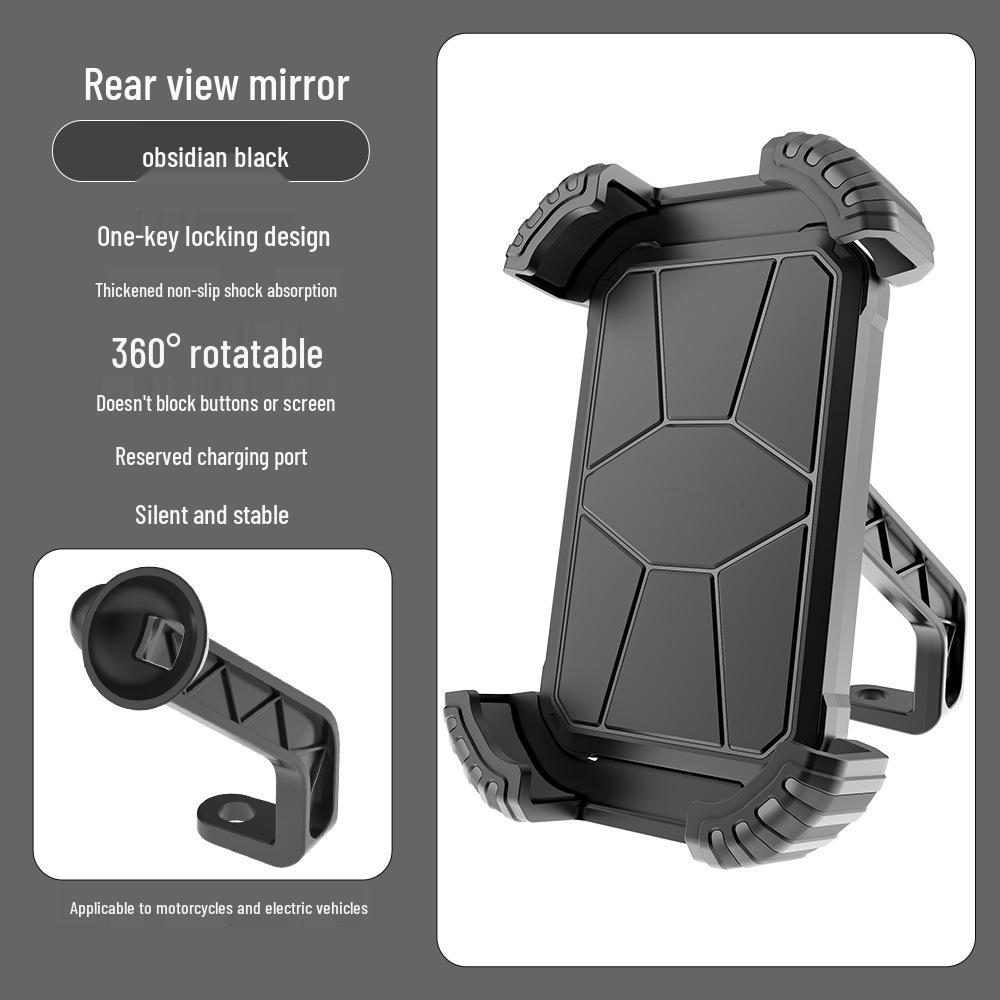 Shockproof Anti-Shake Phone Holder for Electric Vehicles & Motorcycles - Ideal for Navigation and Outdoor Cycling