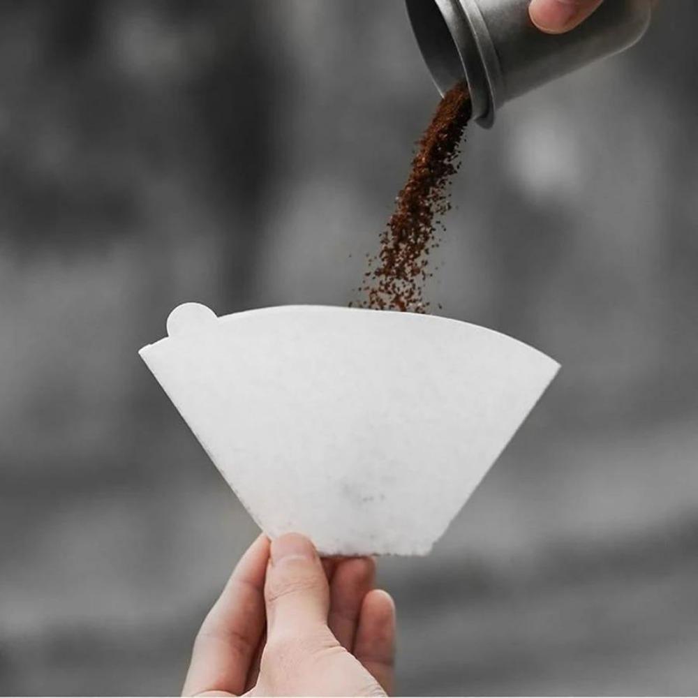 40Pcs Cone Coffee Filters Paper Coffee Coffee Filters 2-4 Cups Disposable Pour Over Drip Paper for Coffer Maker Accessories