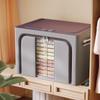 Foldable Oxford Cloth Storage Bin With Steel Frame For Bedroom Organizing And Home Use