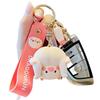 Cute Pig Keychain for Women: Couple Backpack Pendant & Electric Car Charm