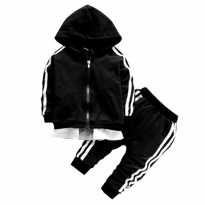Spring Baby Casual Tracksuit Children Boy Girl Cotton Zipper Jacket Pants 2Pcs/Sets Kids Leisure Sport Suit Infant Clothing
