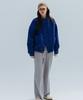 ANNEHEARTS Washed High Neck Jacket_Blue