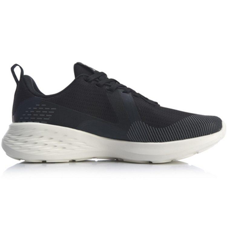 Li Ning Comfortable Slip Resistant, Abrasion Resistant, Lightweight Low Top Running Shoes Men's Black ARHQ025-2