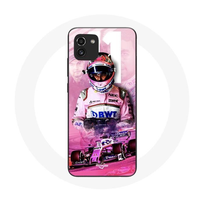 Case - Formula 1 - Sergio Pérez - Samsung Galaxy A03 - Silicone - Pink - Flexible