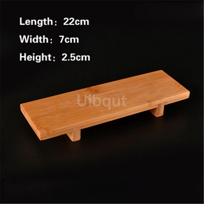 

Прямоугольное блюдо для суши в форме веера Контейнер для сашими Бамбуковая доска Японская кухонная бамбуковая посуда Деревянная доска для суши