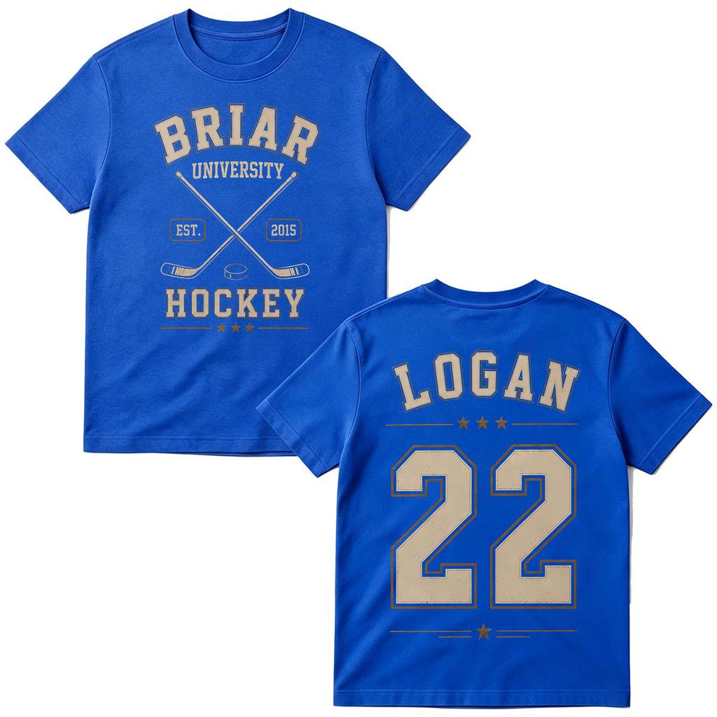 2026 Logan 22 Off Campus TV Series T-shirts Briar University Hockey T-shirt Men's Women Clothing Fashion Cotton Short Sleeve T Shirts Casual Tee Top