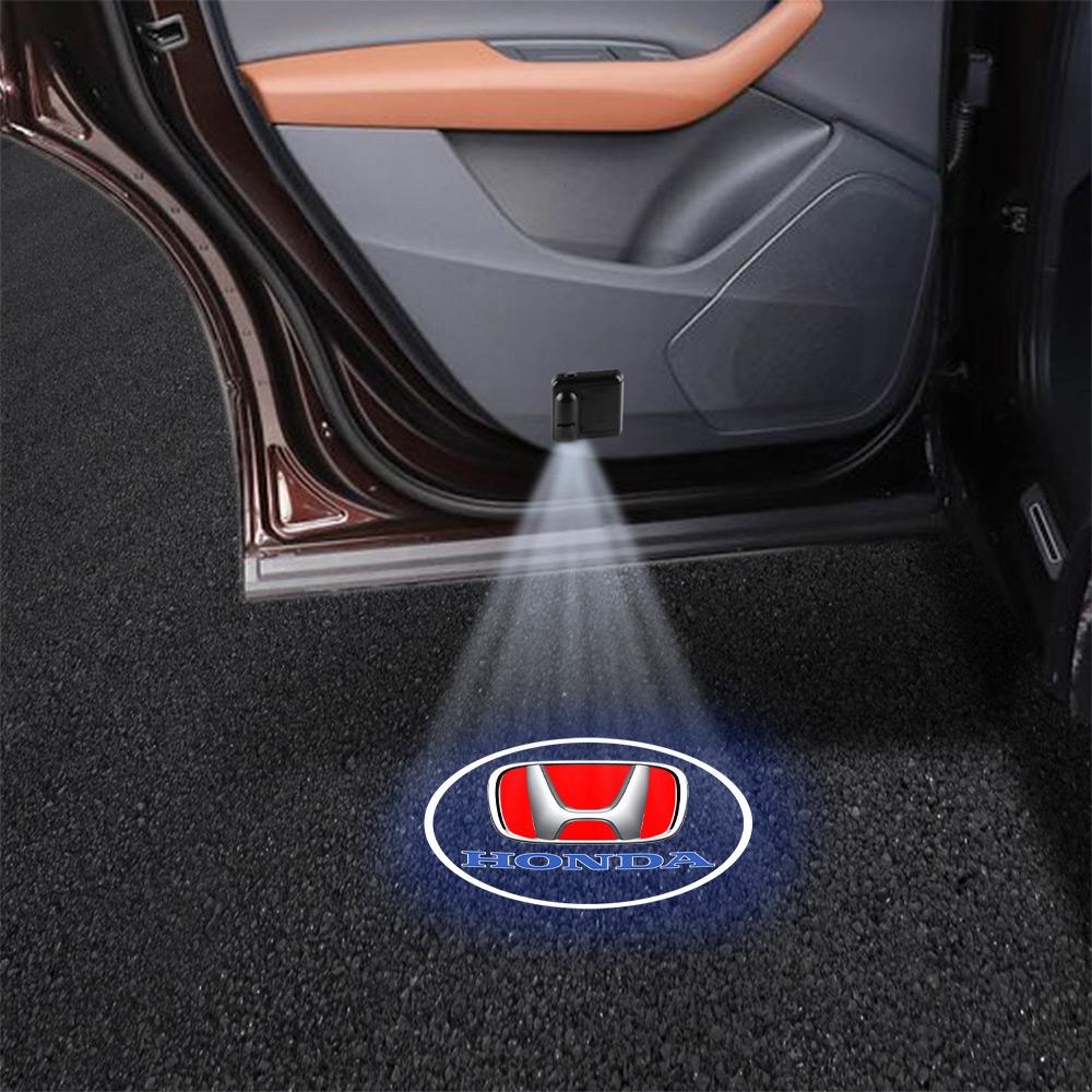 Car Door Projector LED Lights HD Welcome Lamp Accessories For Honda Civic Accord Vezel Fit CR-V City CRZ Jazz HRV Typer Odyssey