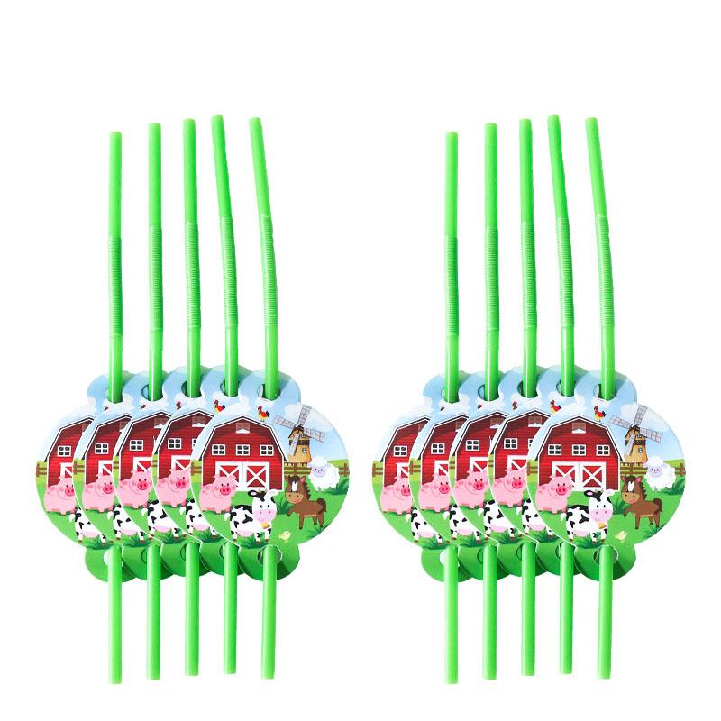 Cow Ranch Birthday Party Supplies Disposable Cutlery Paper Plates Paper Cups Paper Towels Girl Decoration Birthday Decoration