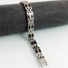 10MM Wide Chain Men's Bracelets Stainless Steel with Magnetic Hematite Stone Bracelet for Men Male Jewelry Healthy Care Bangles