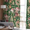 Jul- och Vinterklockgardiner för Vardagsrum Sovrum Heminredning Fönster Voile Tyllgardin Draperier