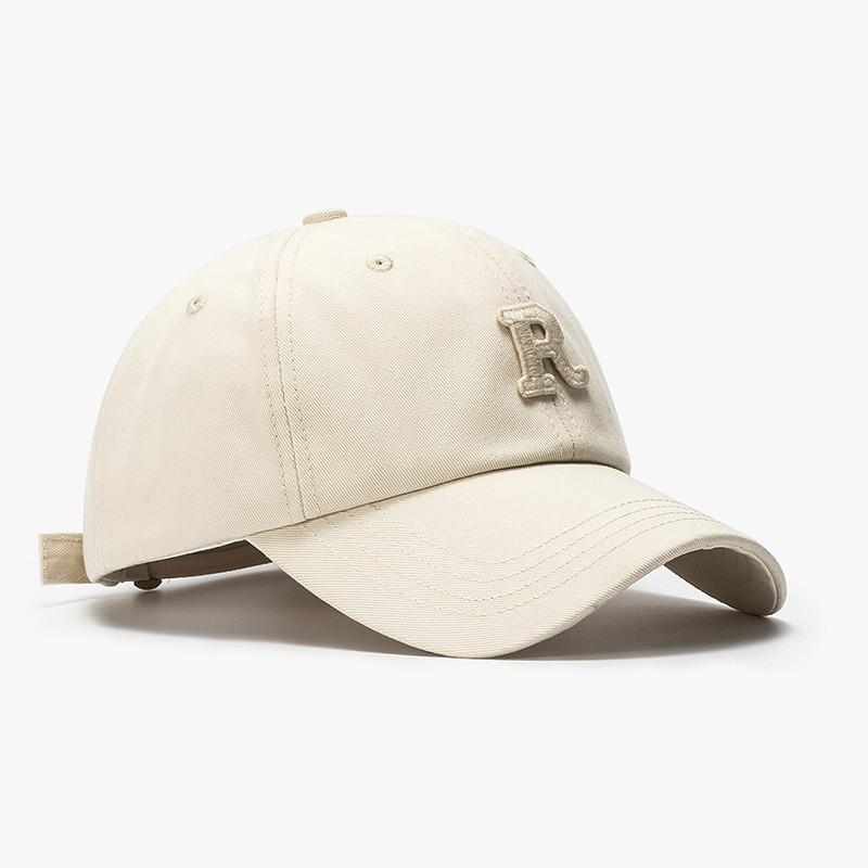 Cotton Baseball Cap For Women With Embroidered Letter Design Summer Sun Protection Casual Outdoor