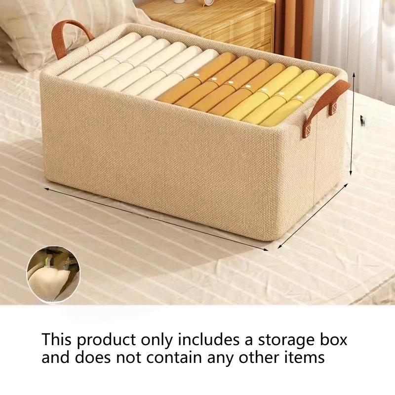 

1pc Clothes Storage Basket Thickened Steel Frame Storage Box Sundry Clothes Jean Pant Sweater Storage Bag Cabinets Drawers Organ хакі