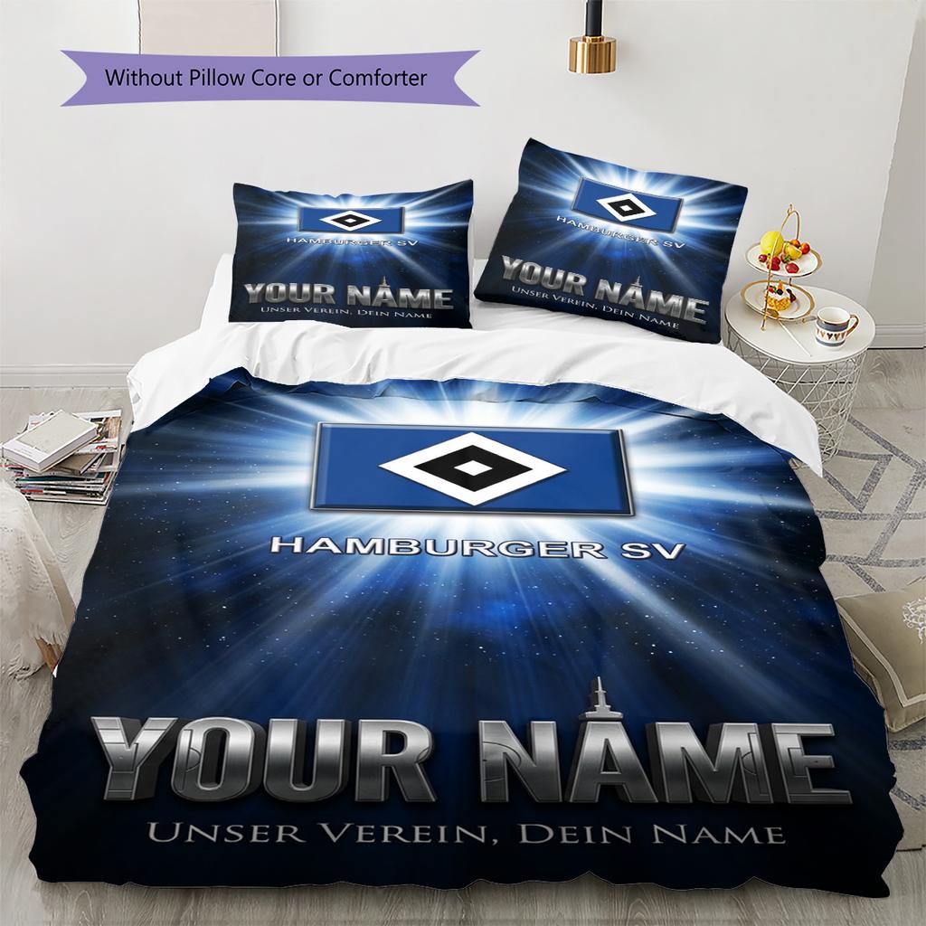 Name Custom Hsv Bilder Logo Pattern Bedding Set Quilt Cover Pillowcase Home Decor Gift (1 * Duvet Cover + 2 * Pillowcase, Without Core)