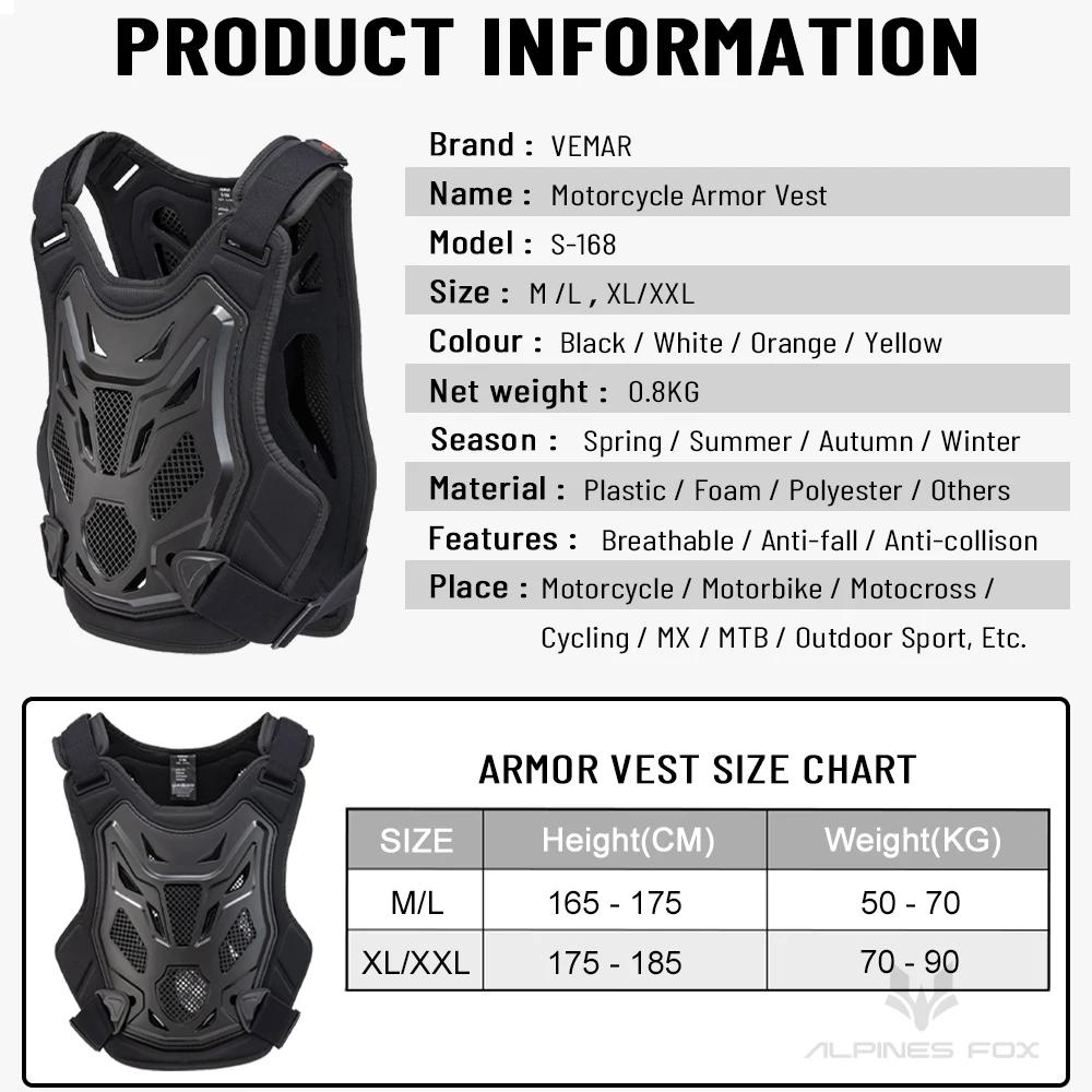 Gilet Protettivo Armatura Motocross per Tutte le Stagioni Protezione Corpo Moto DH Dirt Bike MTB MX Protezione Petto Schiena Attrezzatura Moto per Uomo Donna