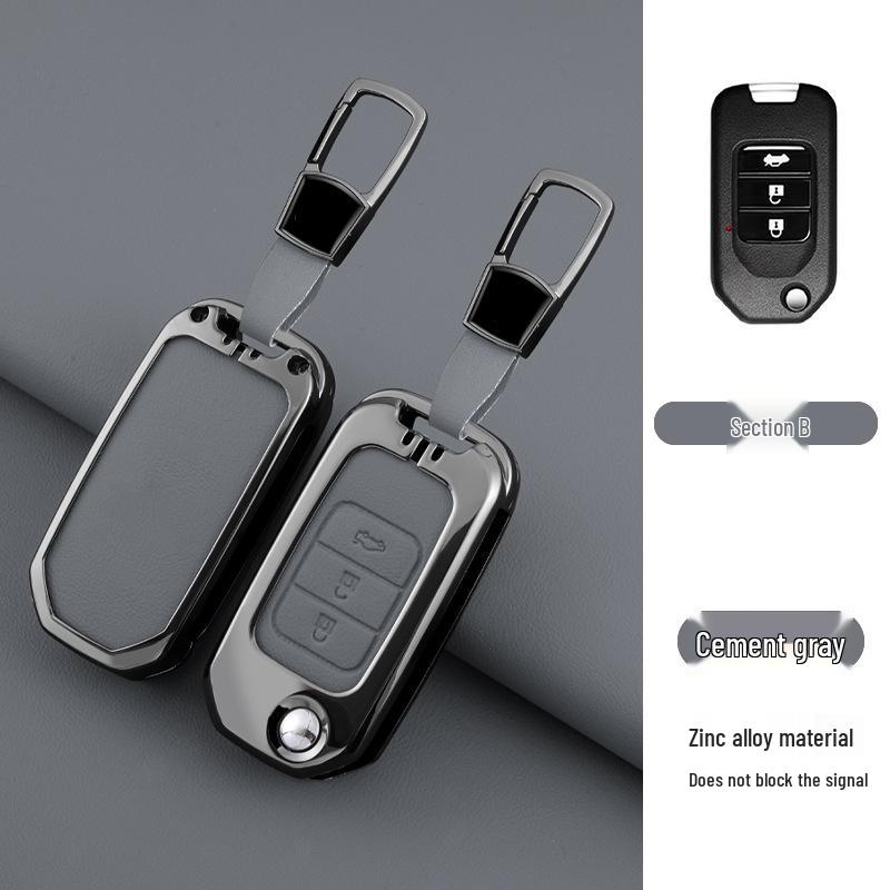 Stylish Metal Car Key Case for XRV, Fit, Vezel, URV, Fengfan, Xiangyu - Personalized Luxury Remote Shell Cover