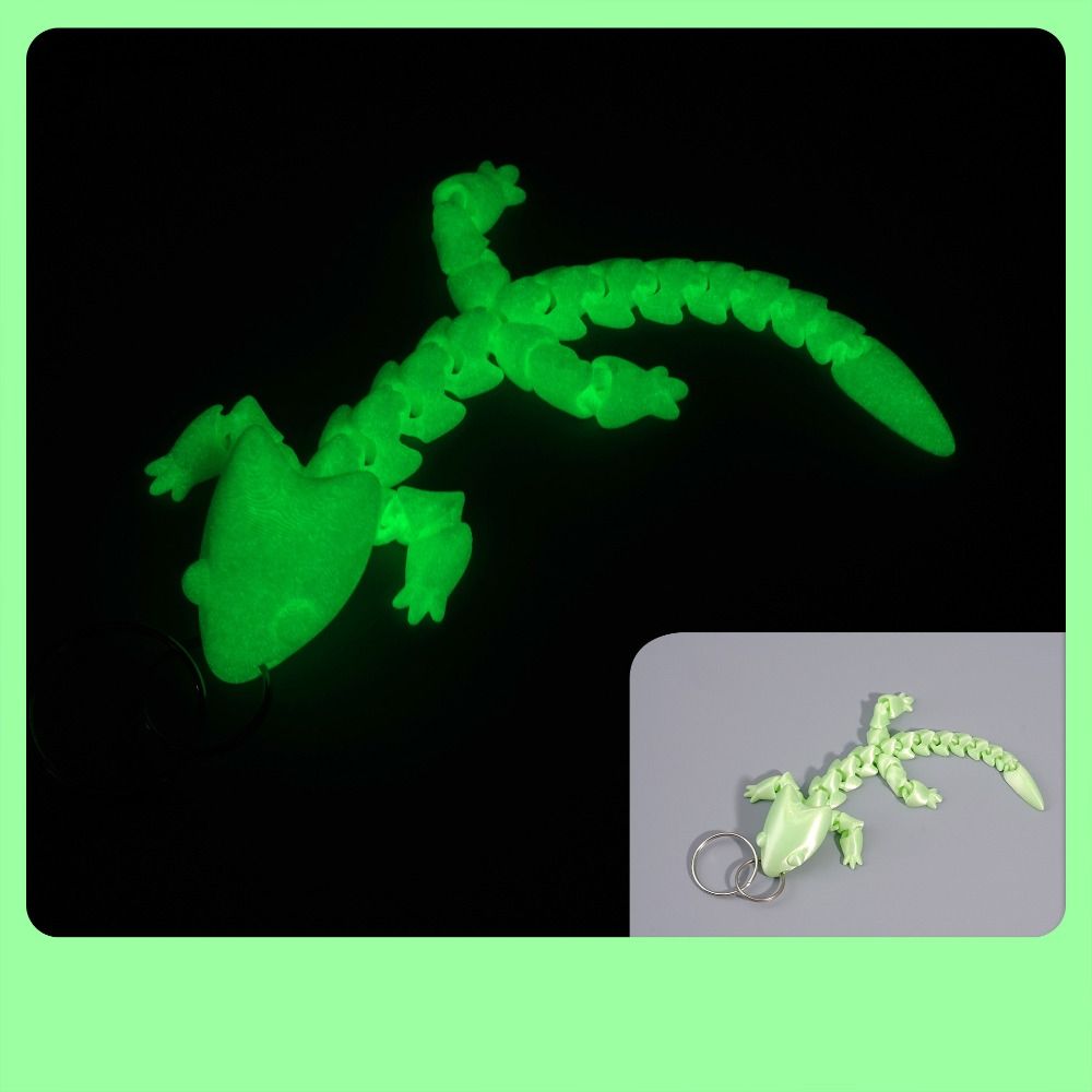 Fidget Toy Adjustable Body Joints Pendant Charms Articulated Dragon Lizard Toy  Kids Toy