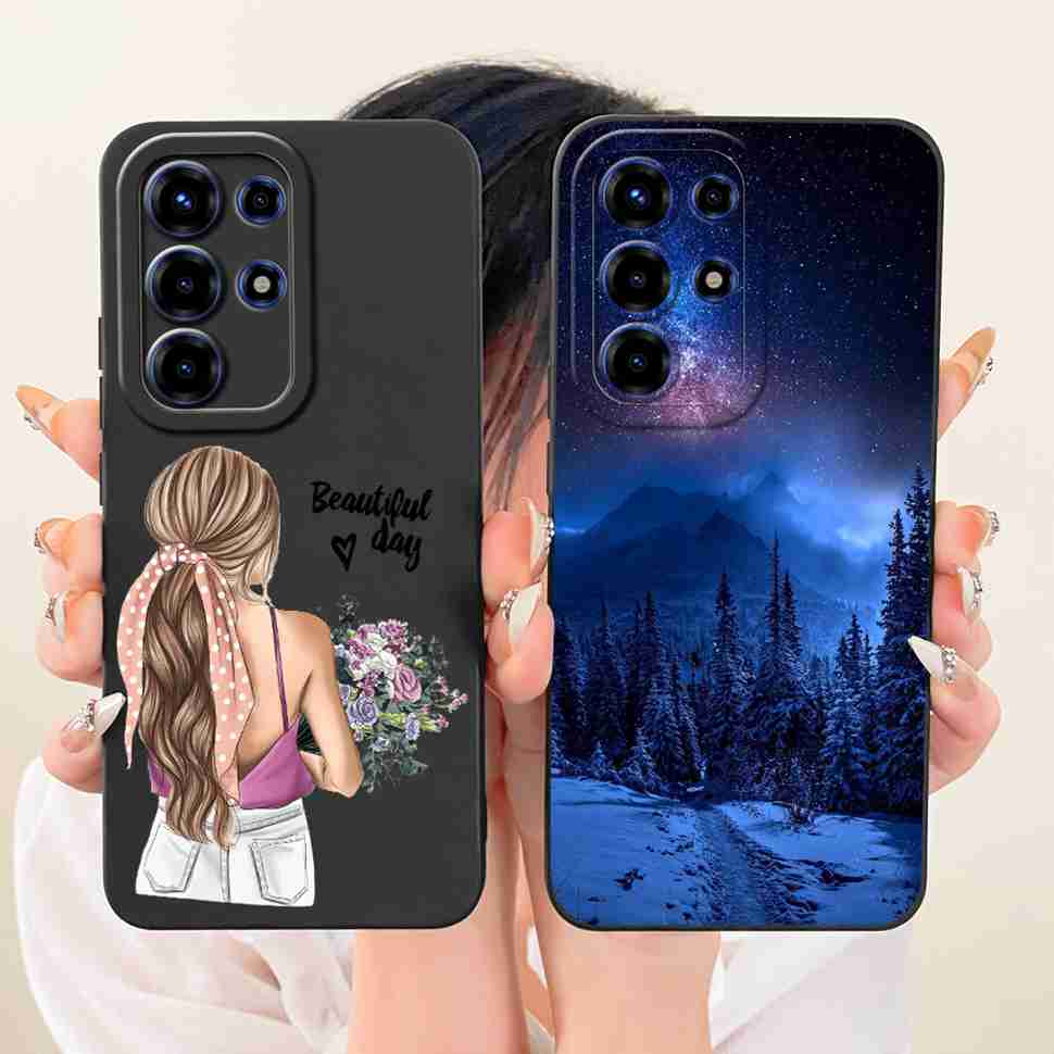 For Itel S26 Ultra Case Floral Silicone Soft Casing New Shockproof Back Cover For Itel S26 Ultra / Super 26 Ultra / S688LN Cover