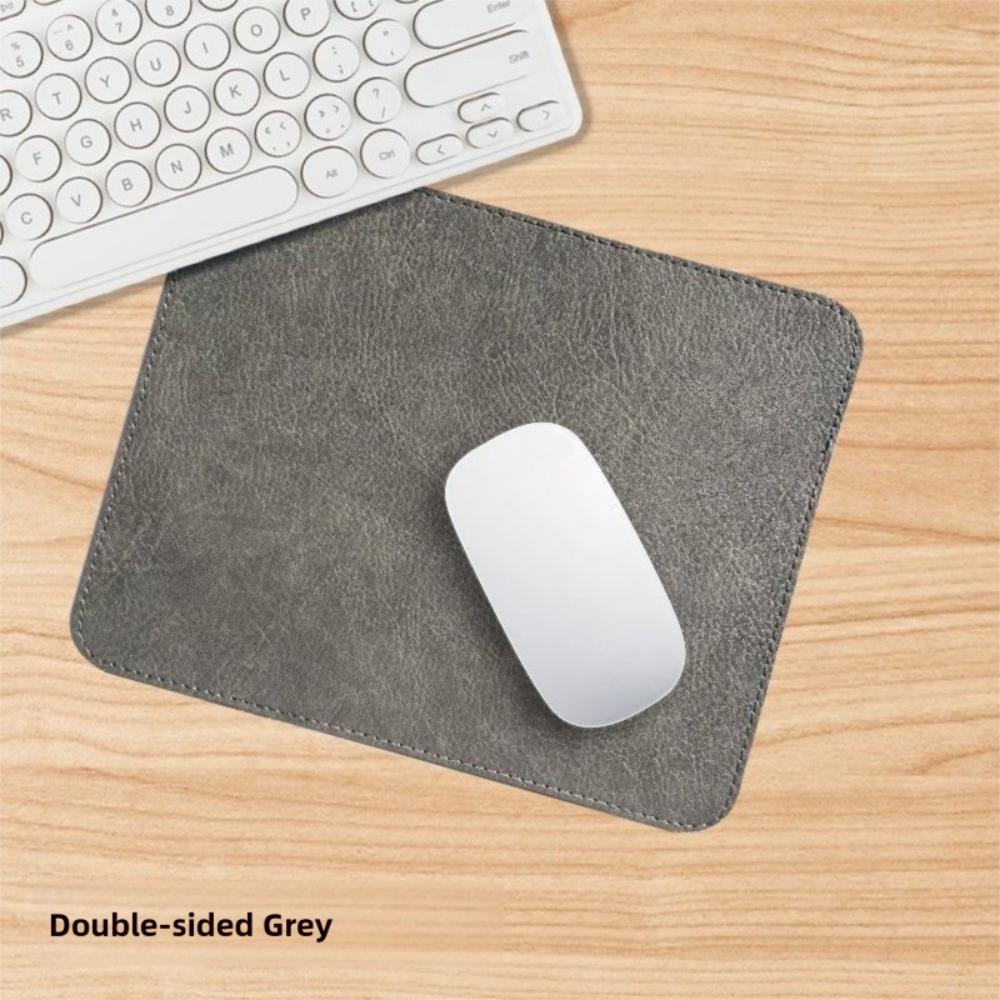 Non-slip Double-sided Mouse Pad Cowhide Leather Texture Mousepad High Quality Mice Mat Students
