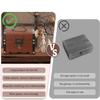 Mini Wooden Money Box with Heart Lock Butterfly Buckle Vintage Savings Coin Bank Home Decor Children Gift
