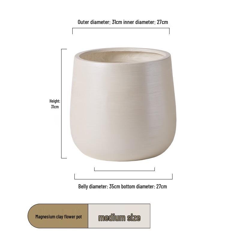 Sha en Magnesium Mud Planter Pot Ornament