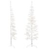 Artificial Half Christmas Tree with Stand Slim White 120 Cm