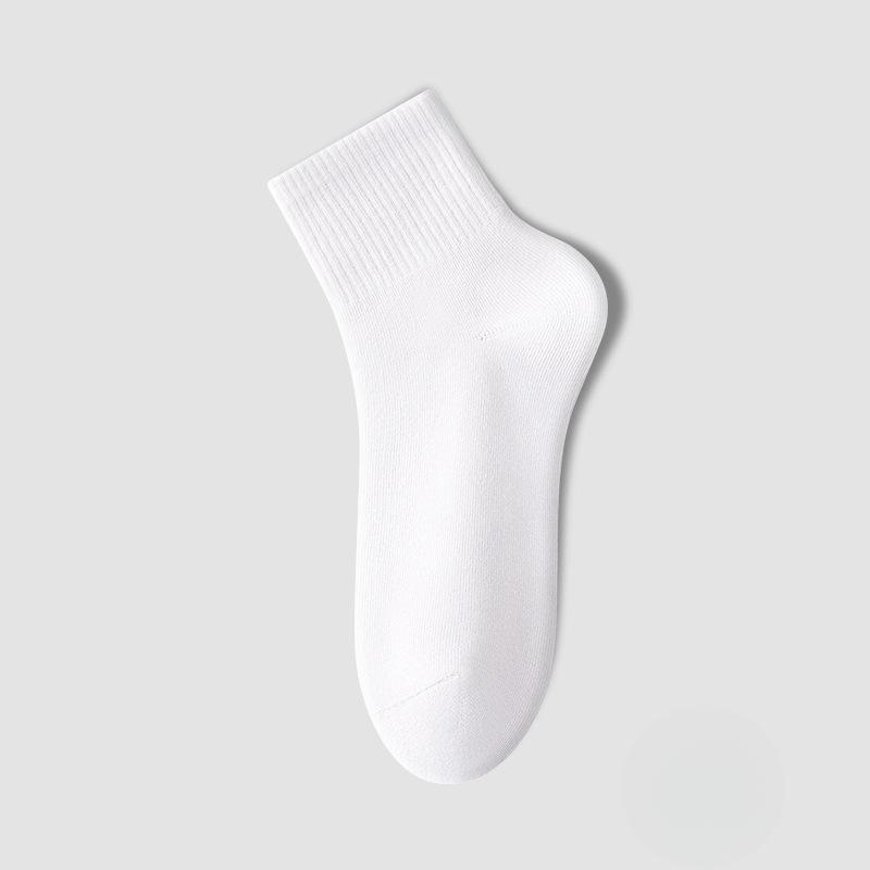 Pure Cotton Women's Mid-calf Boneless Socks, Anti-odor and Sweat-absorbing Women's Short Socks for Summer